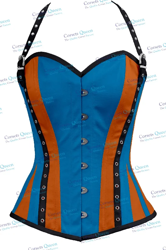 Annemarrie Satin Overbust Corset With Strap