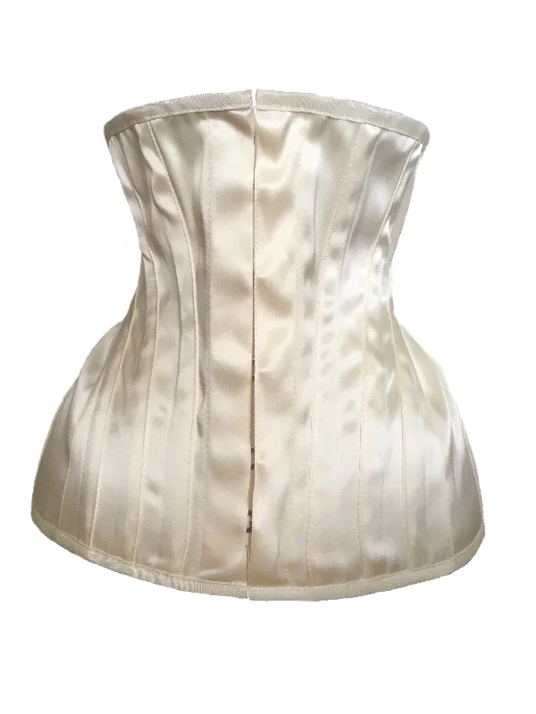 Bridal Extreme Underbust Corset in Ivory Satin