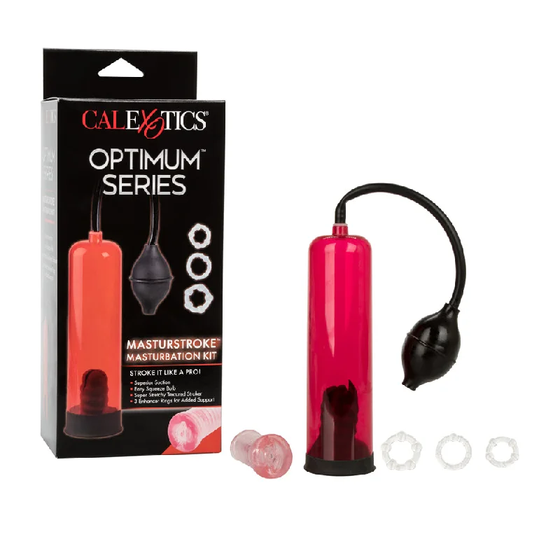 Optimum Series Masturstroke Masturbation Kit Red