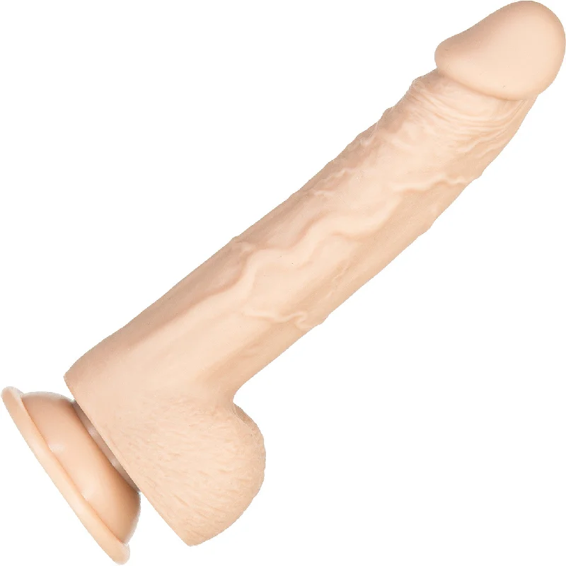 Addiction - Tristan 9.4" Silicone Suction Cup Dildo With Balls - Vanilla