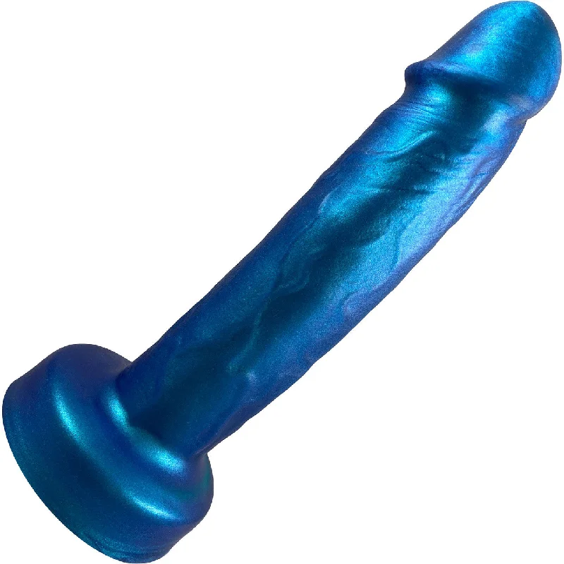 Amante Triple Density Premium 8.5" Silicone Dildo By Uberrime - Color Shift Blue