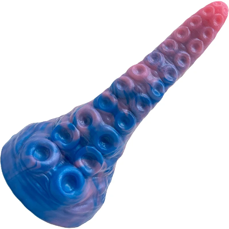 BIG Daddy Davy The Sucker Large 7.25" Platinum Silicone Fantasy Dildo By Dee's Big Daddies - Borealis