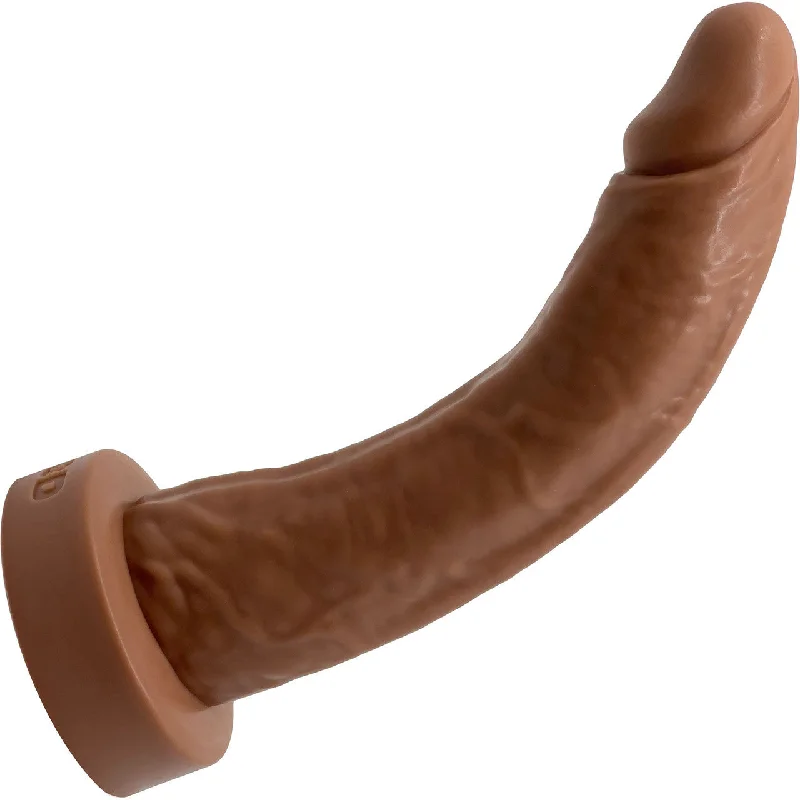 BIG Daddy Dominic XL 9" Platinum Silicone Realistic Dildo By Dee's Big Daddies - Caramel