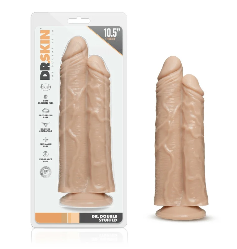 Blush Dr. Skin Dr. Double Stuffed Dildo