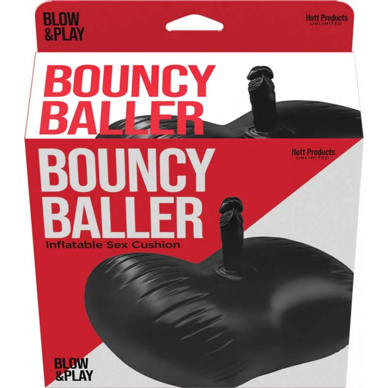 Bouncy Baller Inflatable Cushion with Dildo and Foot Pump – Fun and Versatile Inflatable Sex Toy