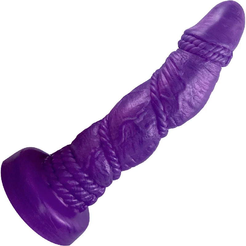 Bound 2.0 XL 10" Silicone Super Textured Dildo By Uberrime - Nola Purple