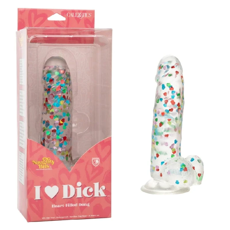 Calexotics Naughty Bits I Love Dick Heart Filled Dong