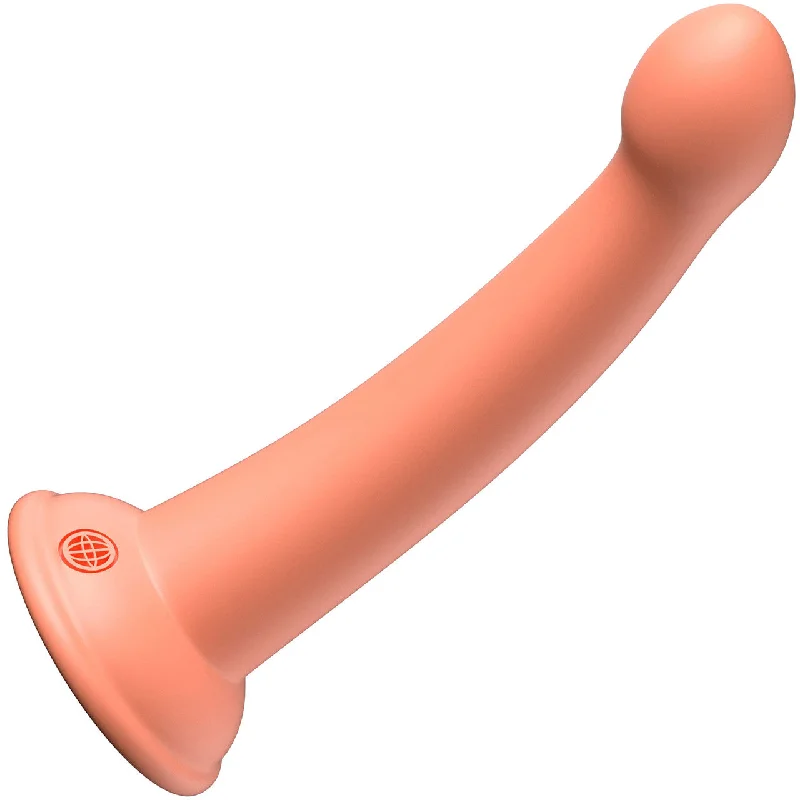 Dillio Platinum Secret Explorer Silicone 6" Suction Cup Dildo - Peach