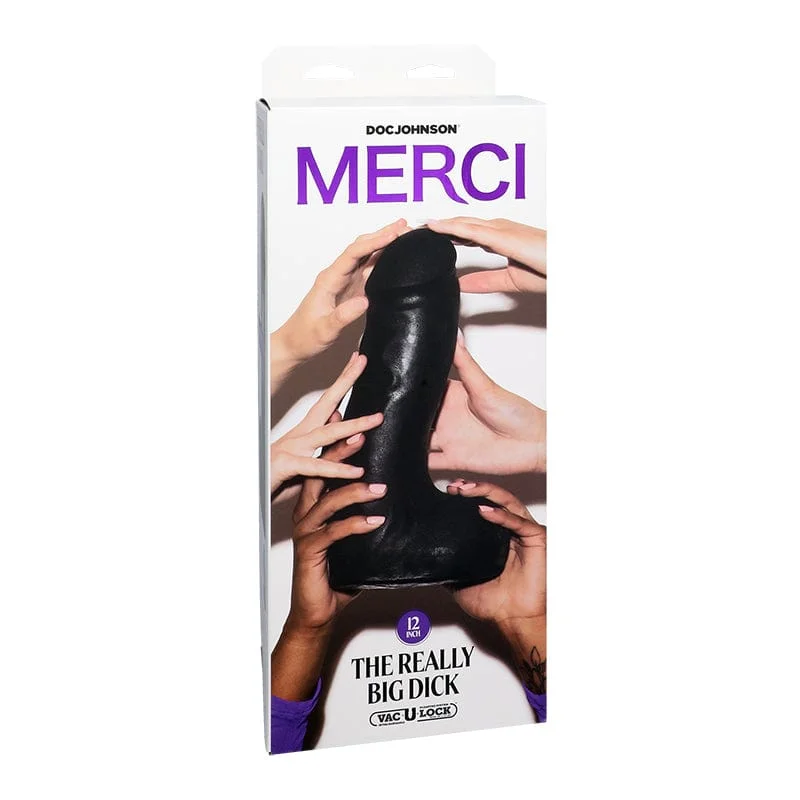 Doc Johnson Merci The Really Big Dick Black Dildo