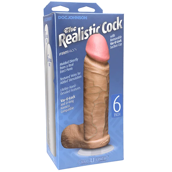 Doc Johnson Realistic Cock 6" White