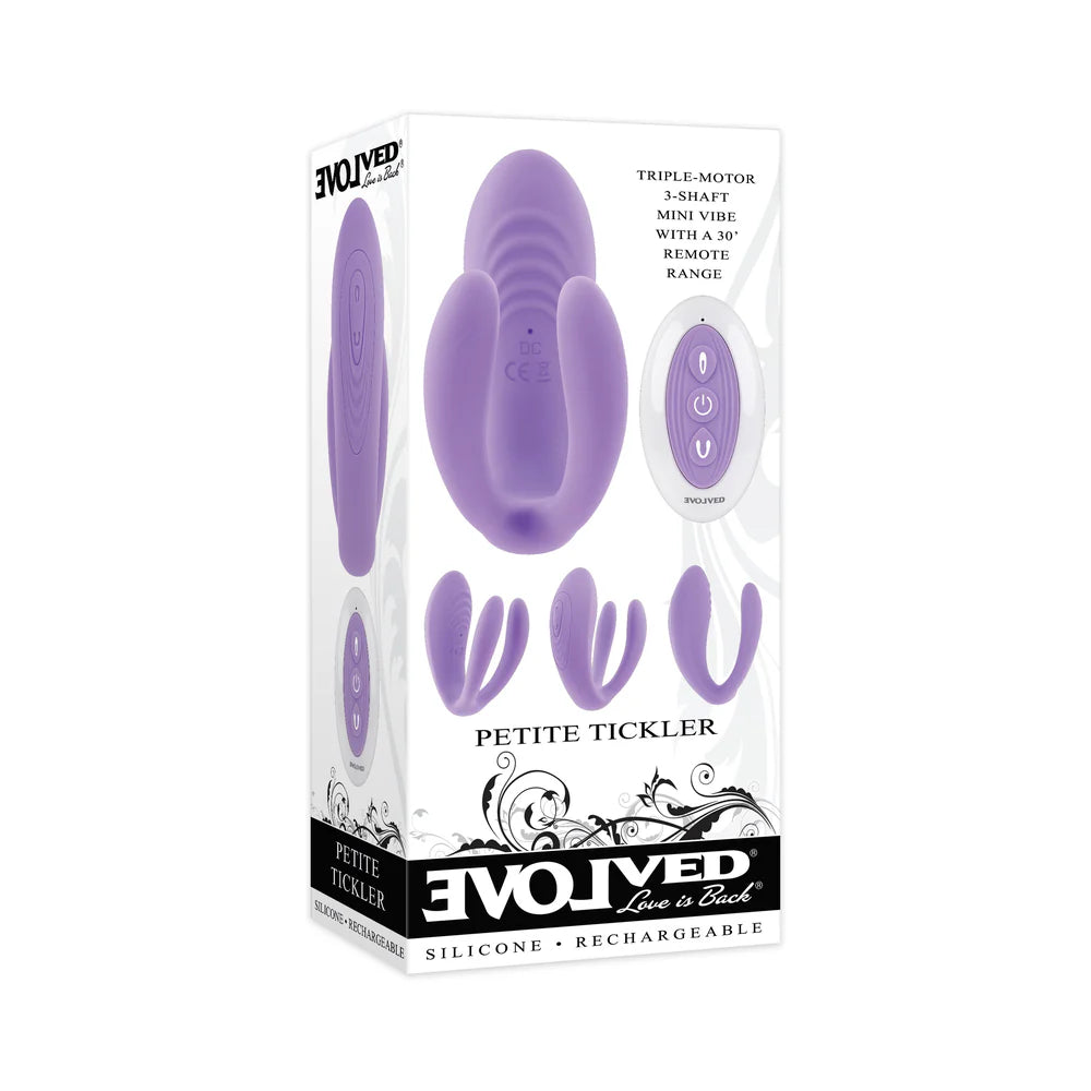 Evolved Petite Tickler Rechargeable Remote-Controlled Silicone Dual Stimulator