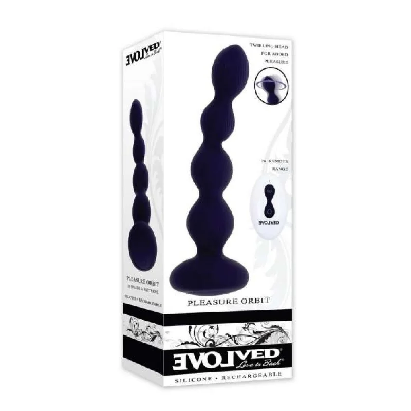 Evolved Pleasure Orbit Remote Control Twirling & Vibrating Bulbed Shaft - 100+ Combinations, Waterproof