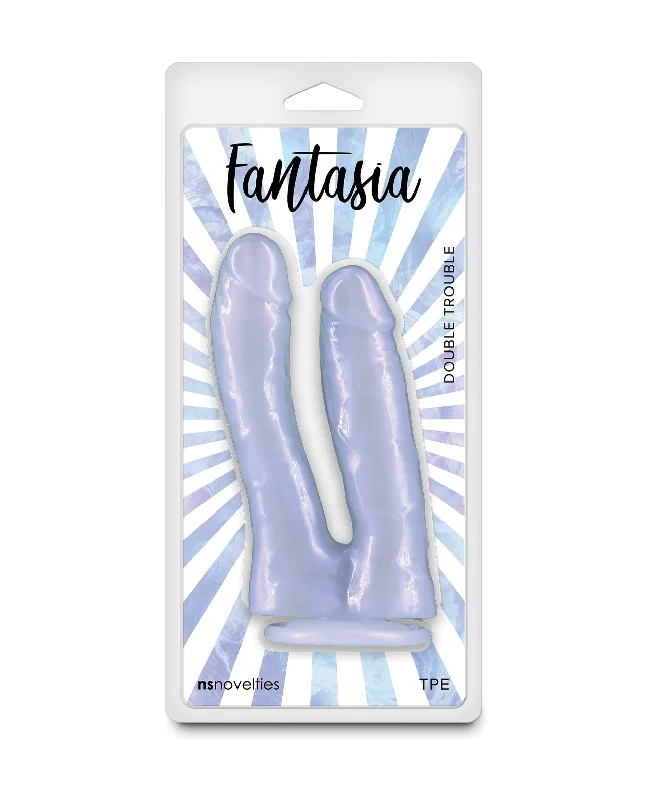 Fantasia Double Trouble Dildo - Azure