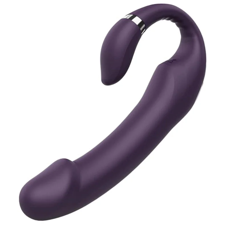 Heating Dildo Vibrator for G-Spot & Clitoral Stimulation