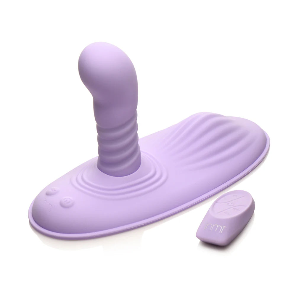 Inmi Thrust N Grind Thrusing & Vibrating Rechargeable Silicone Grinder Pad with Remote