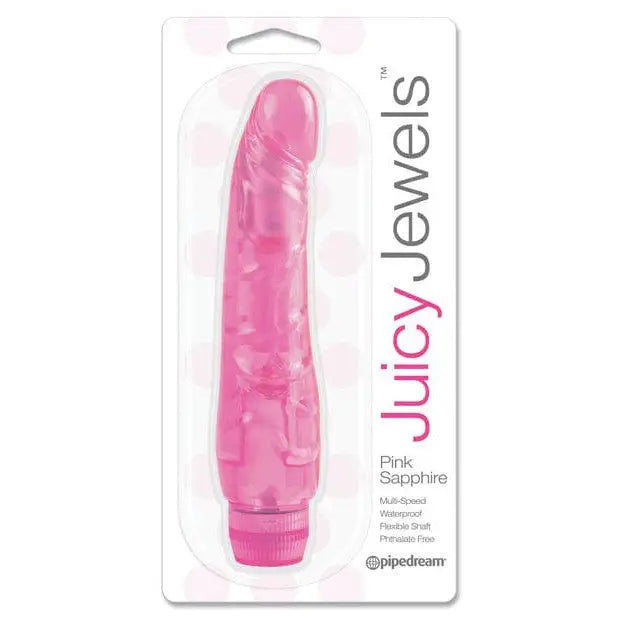 Juicy Jewels Pink Sapphire Vibrator - Dark Pink