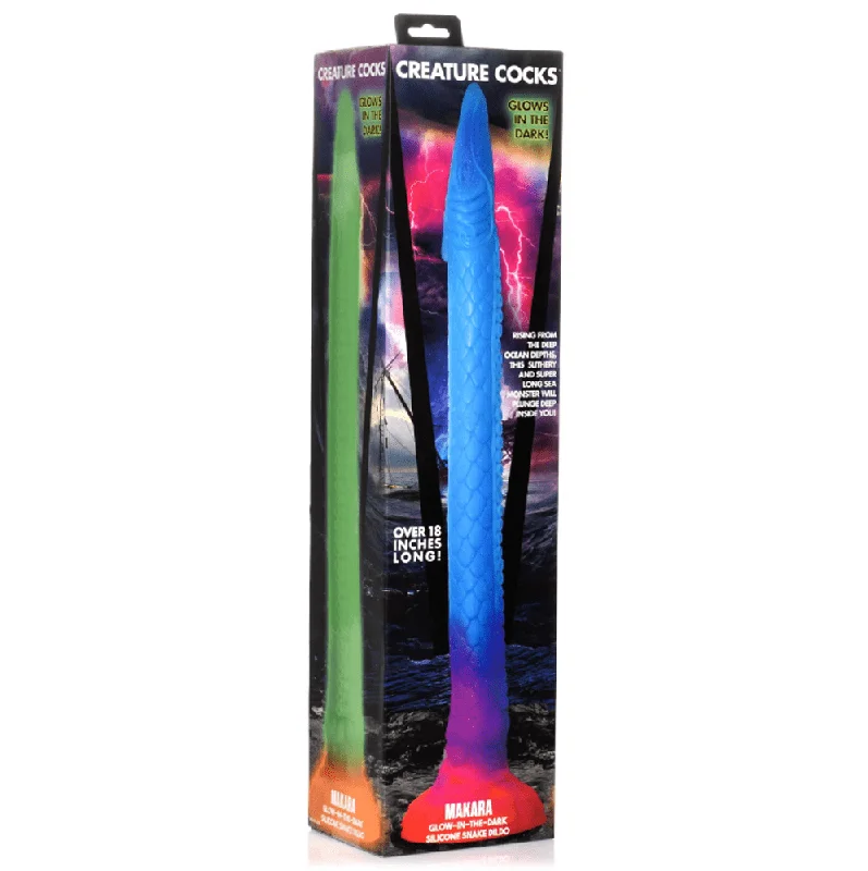 Creature Cocks Makara Glow-In-Dark Silicone Snake Dildo