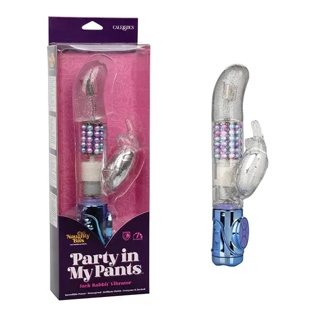 Naughty Bits Party In My Pants Jack Rabbit Vibrator - Multi Color