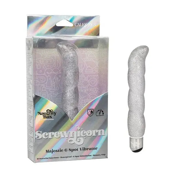 Naughty Bits Screwnicorn Majestic G-spot Vibrator - Silver