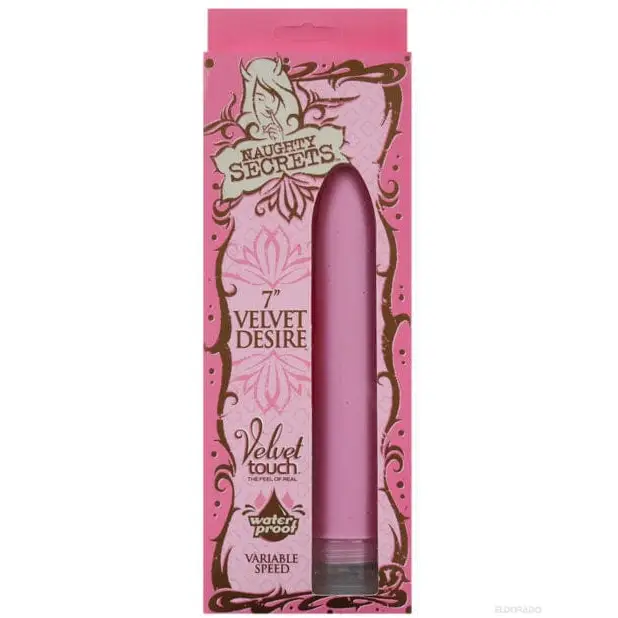 Naughty Secret 7" Velvet Desire Waterproof Vibe - Pink