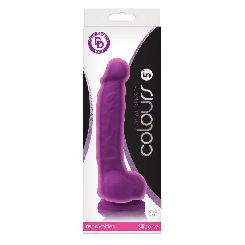 NS Novelties Colours Dual Density 5” Dildo Purple