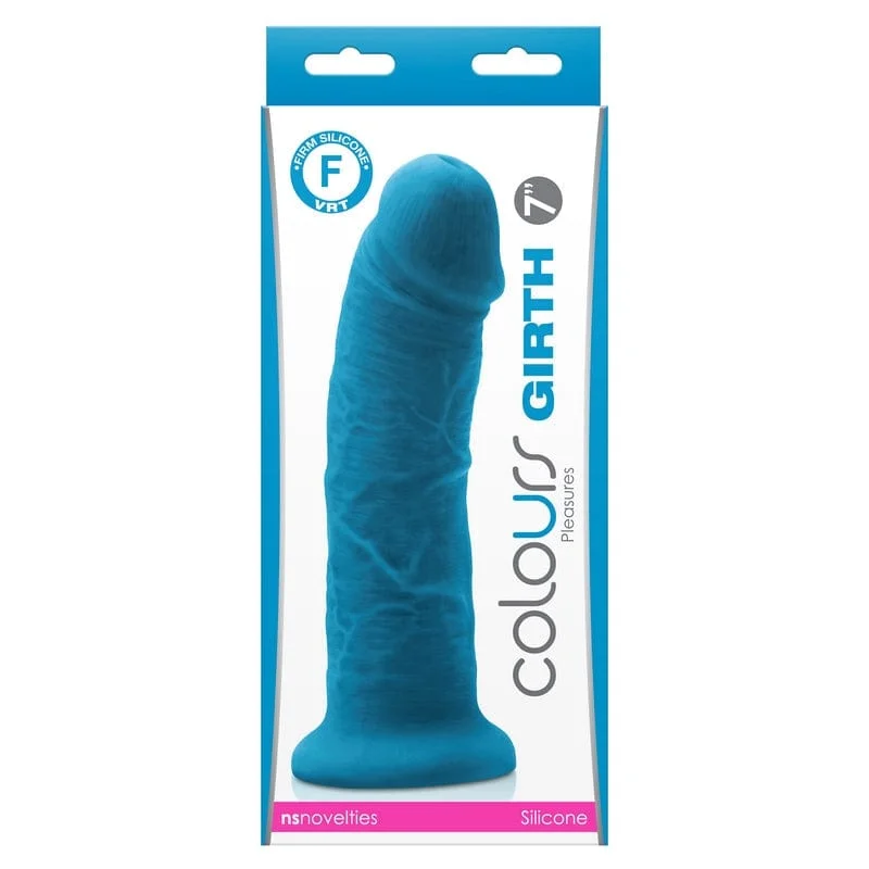 NS Novelties Colours Girth 7" Blue Dildo