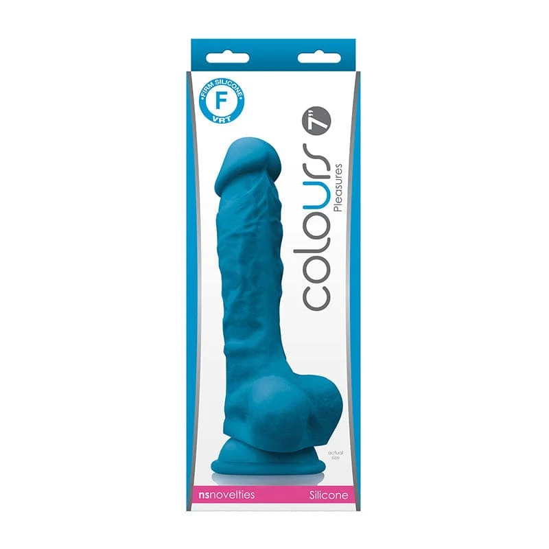 NS Novelties Colours Pleasures 7” Blue Dildo