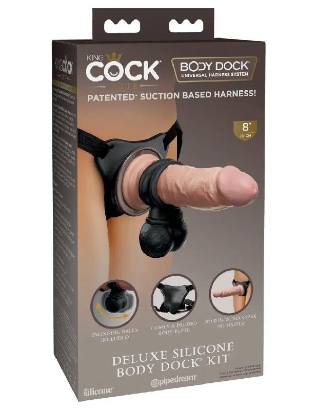 Pipedream King Cock Elite Deluxe Silicone Body Dock Kit