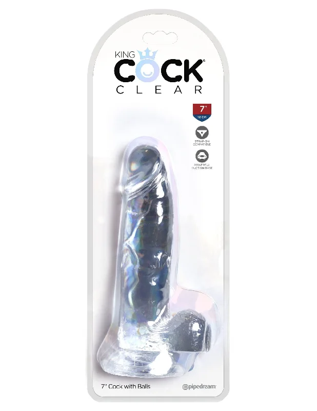 Pipedream Products King Cock Clear 7" Cock With Balls