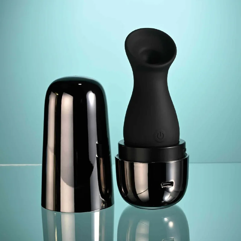 Playboy The Jet Set Sucker - Clitoral Suction Toy with Self-Charging Case