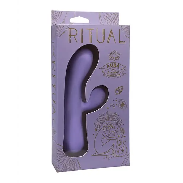 Ritual Aura Rechargeable Silicone Rabbit Vibe - Lilac