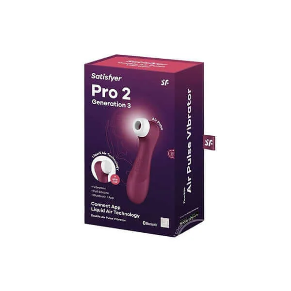 Satisfyer Pro 2 Generation 3 with App Wine Red Vibrator