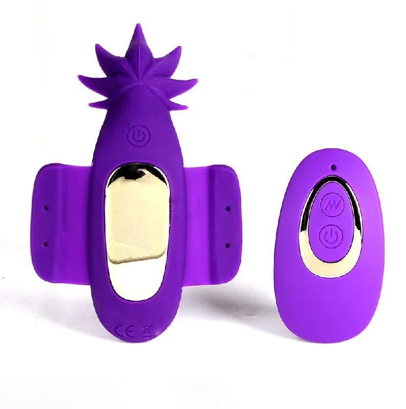 SATIVA 10-Function Remote Control Panty Vibrator Purple 420 Series