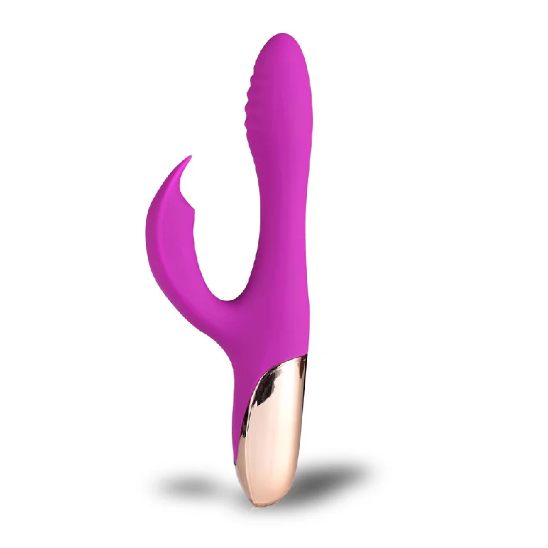 SKYLER USB Rechargeable Silicone Bendable Rabbit PURPLE