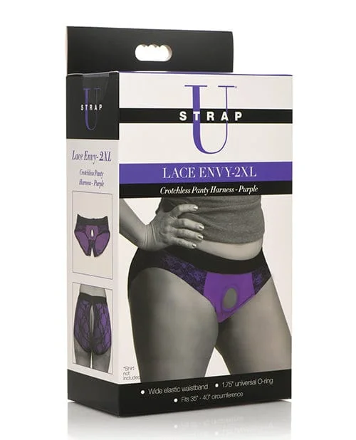 Strap-U Lace Crotchless Panty Harness