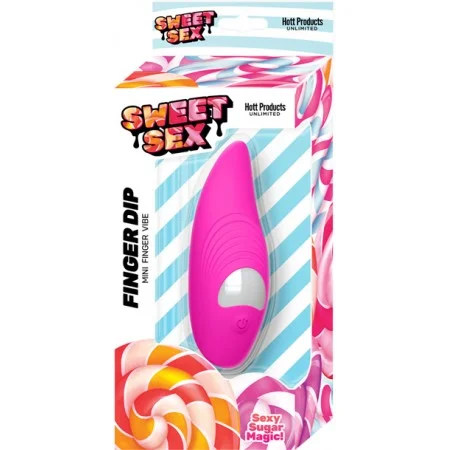 Sweet Sex Finger Dip Finger Vibrator Magenta