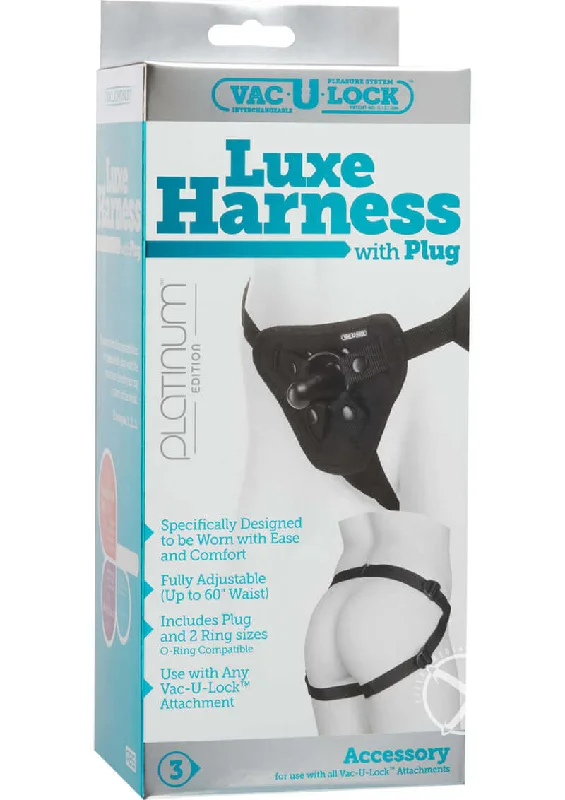 Experience Elegance and Comfort with the Vac-U-Lock Platinum Luxe Harness!