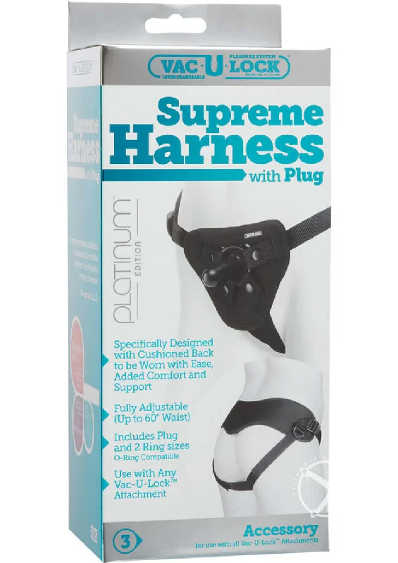 Vac U Lock Platinum Supreme Harness Black: Ultimate Comfort and Play