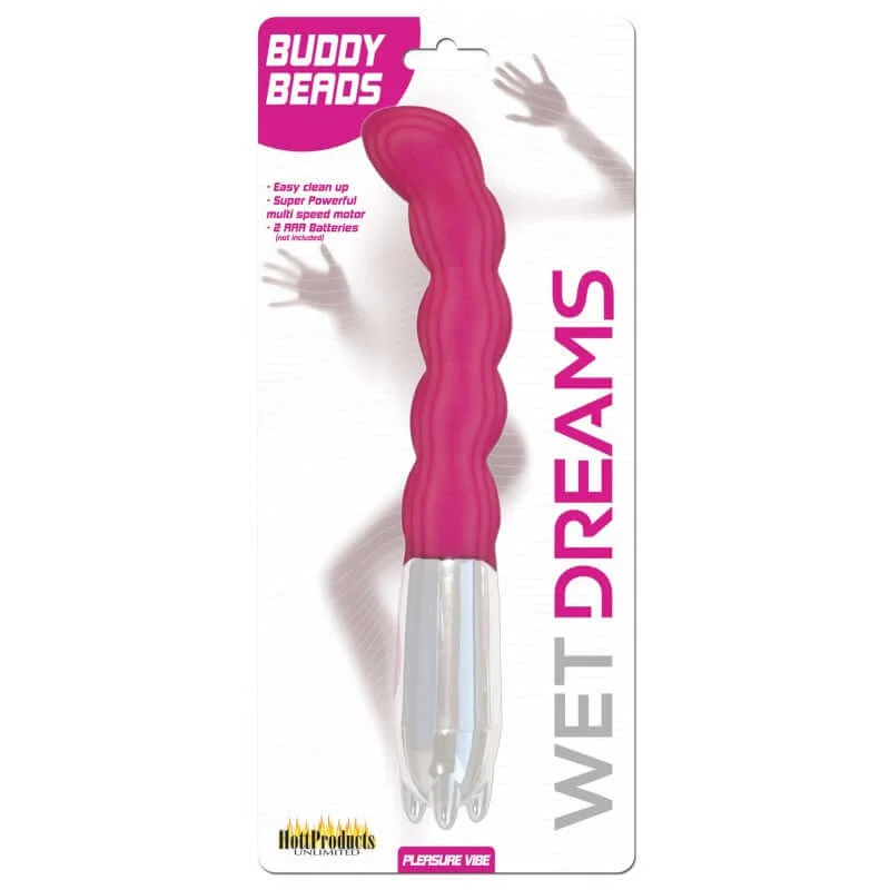 Wet Dreams Buddy Beads Pink Vibrator - Flexible and Powerful Multi-Speed Pleasure