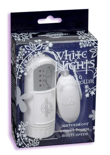 White Night Collection Snowy Velvet Multi-Speed Bullet White