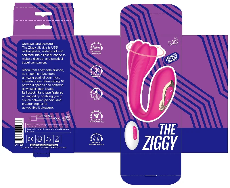 Ziggy Compact G-Spot & Clitoral Vibrator - 10 Vibration & Rotation Patterns