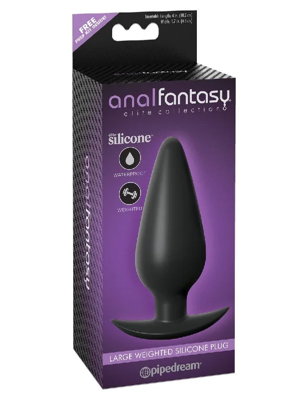 Anal Fantasy Elite Large Weighted Silicone BUTT PLUG