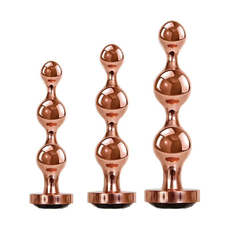 Gender X Gold Digger Rose Gold Anal Beads Set