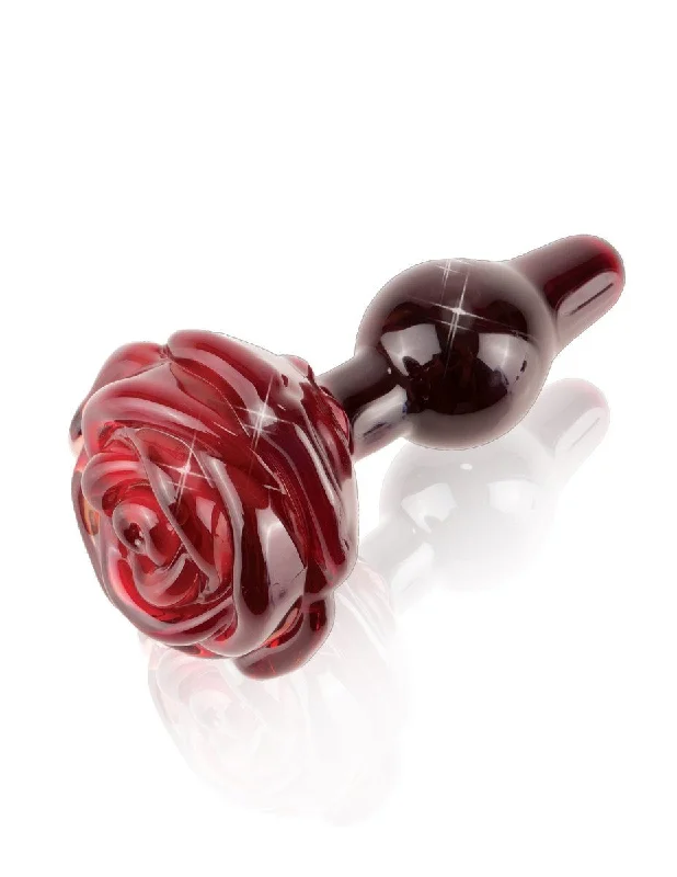 Icicles No. 76 - Red Rose GLASS BUTT PLUG