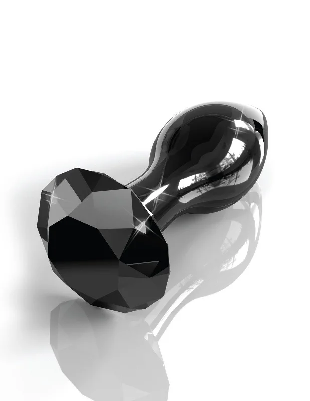 Icicles No. 78 - Black Jewel GLASS BUTT PLUG