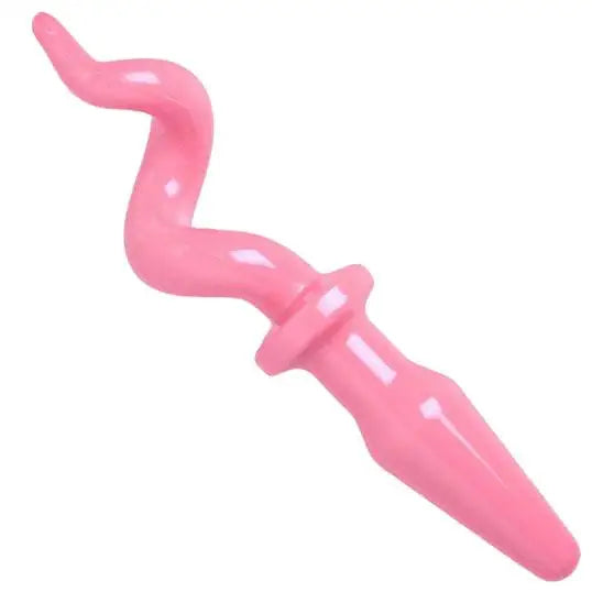 Master Series Bendable Pink Pig Tail Butt Plug