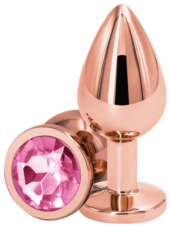 Rear Assets Rose Gold Medium Diamond Butt Plug