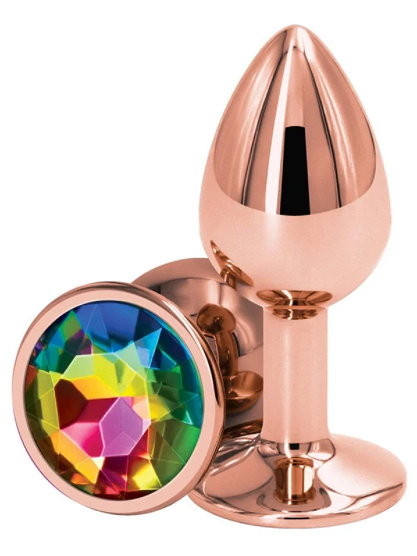 Rear Assets Rose Gold Small Diamond Butt Plug