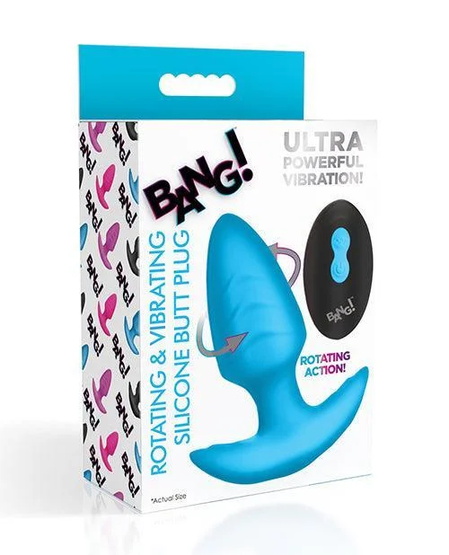 Bang! Rotating & Vibrating Tapered Butt Plug w/Remote