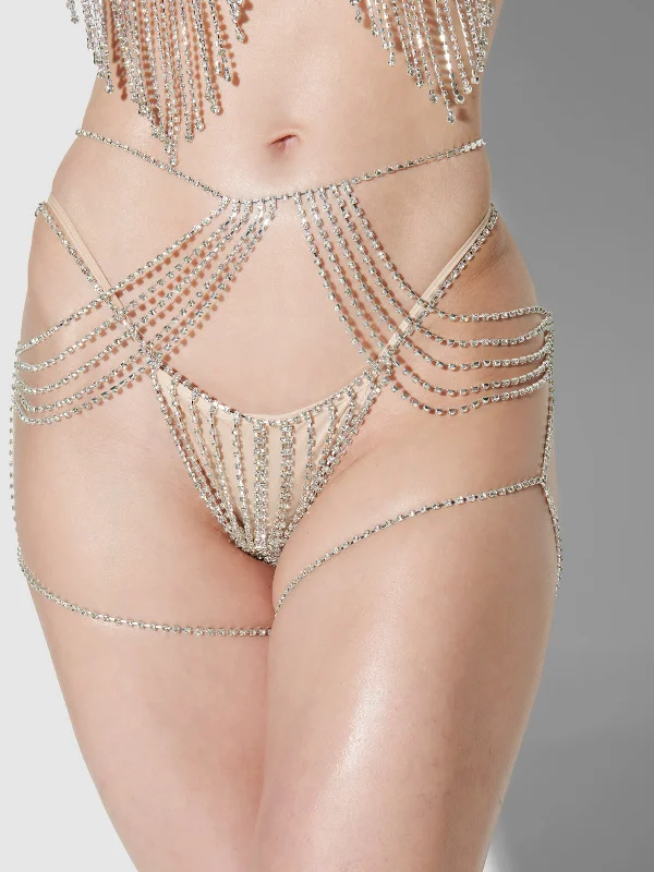 Ziggy Rhinestone Draped Garter